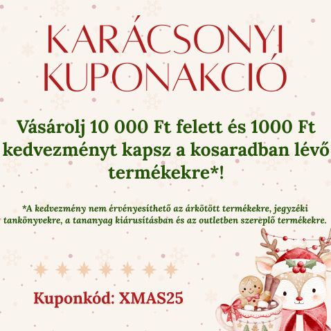 karácsonyi kuponos akció könyv